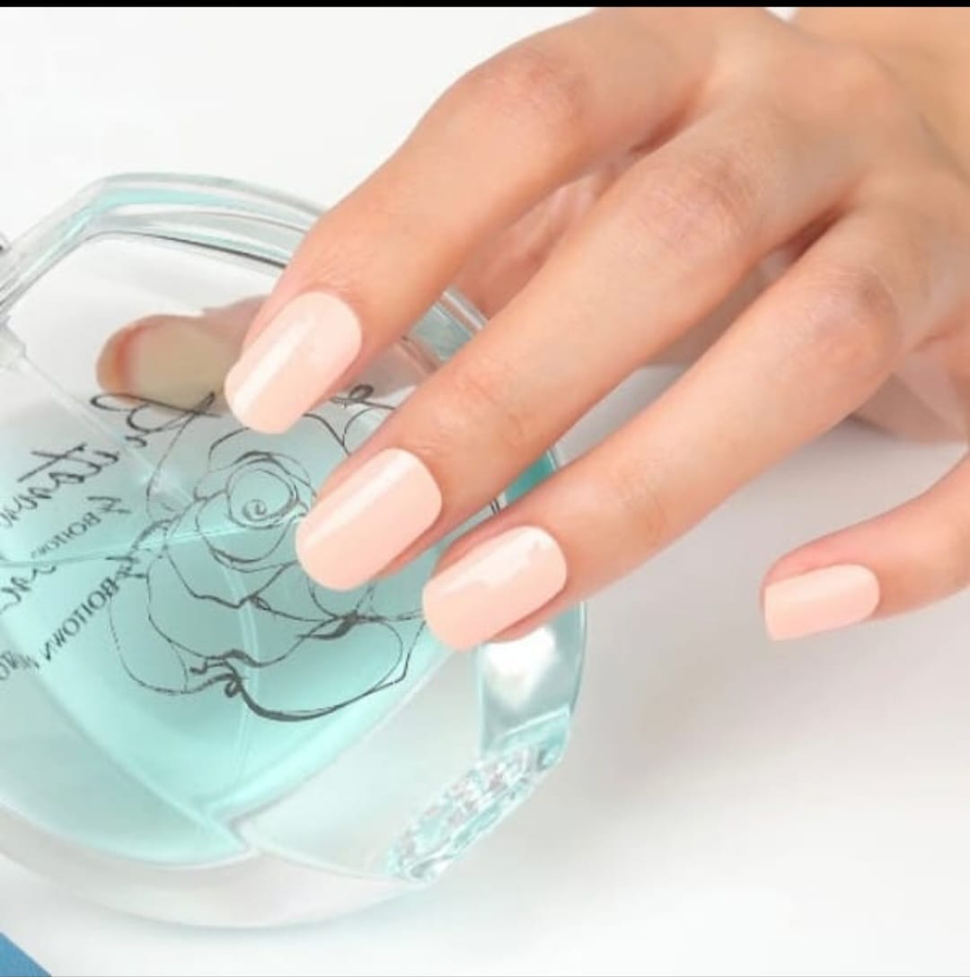 Peach Pink-cured UV Gel Nail Wraps-NG200029
