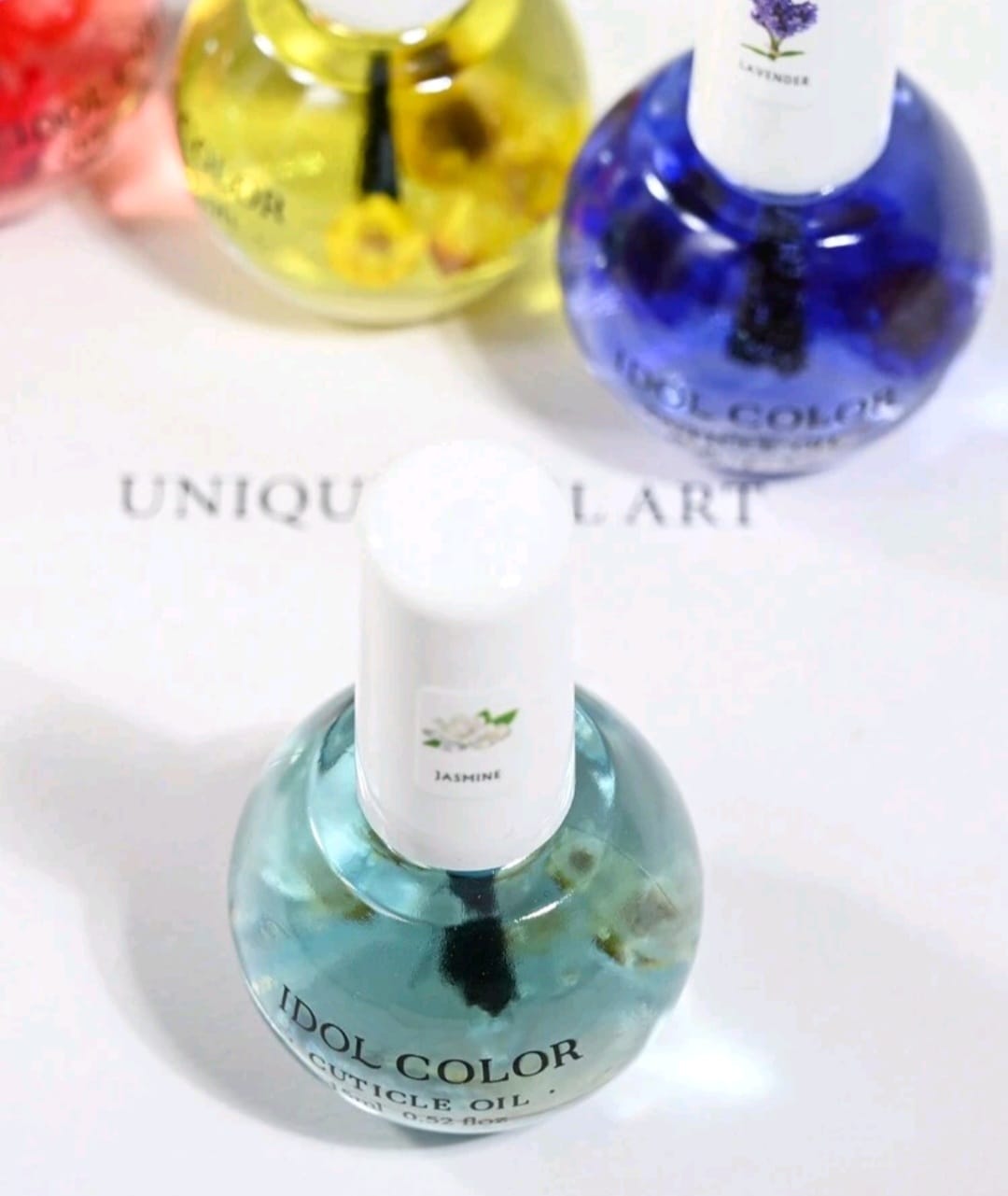 Dry Flower Cuticle Oil 15ml - for removal of GLOW UV Gel Nail Wraps