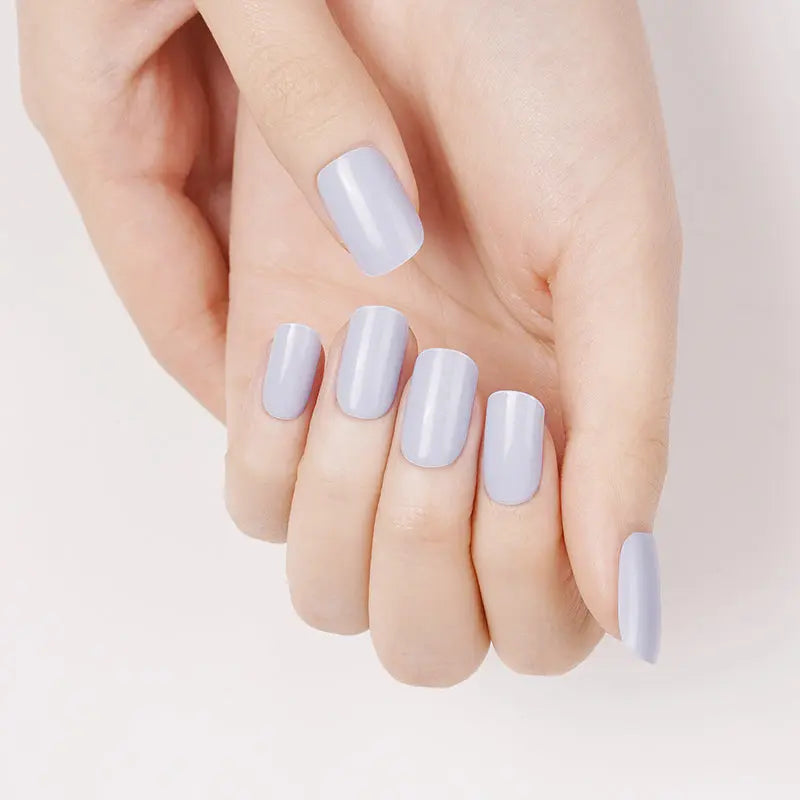 Stone Blue-cured UV Gel Nail Wraps-NG200363