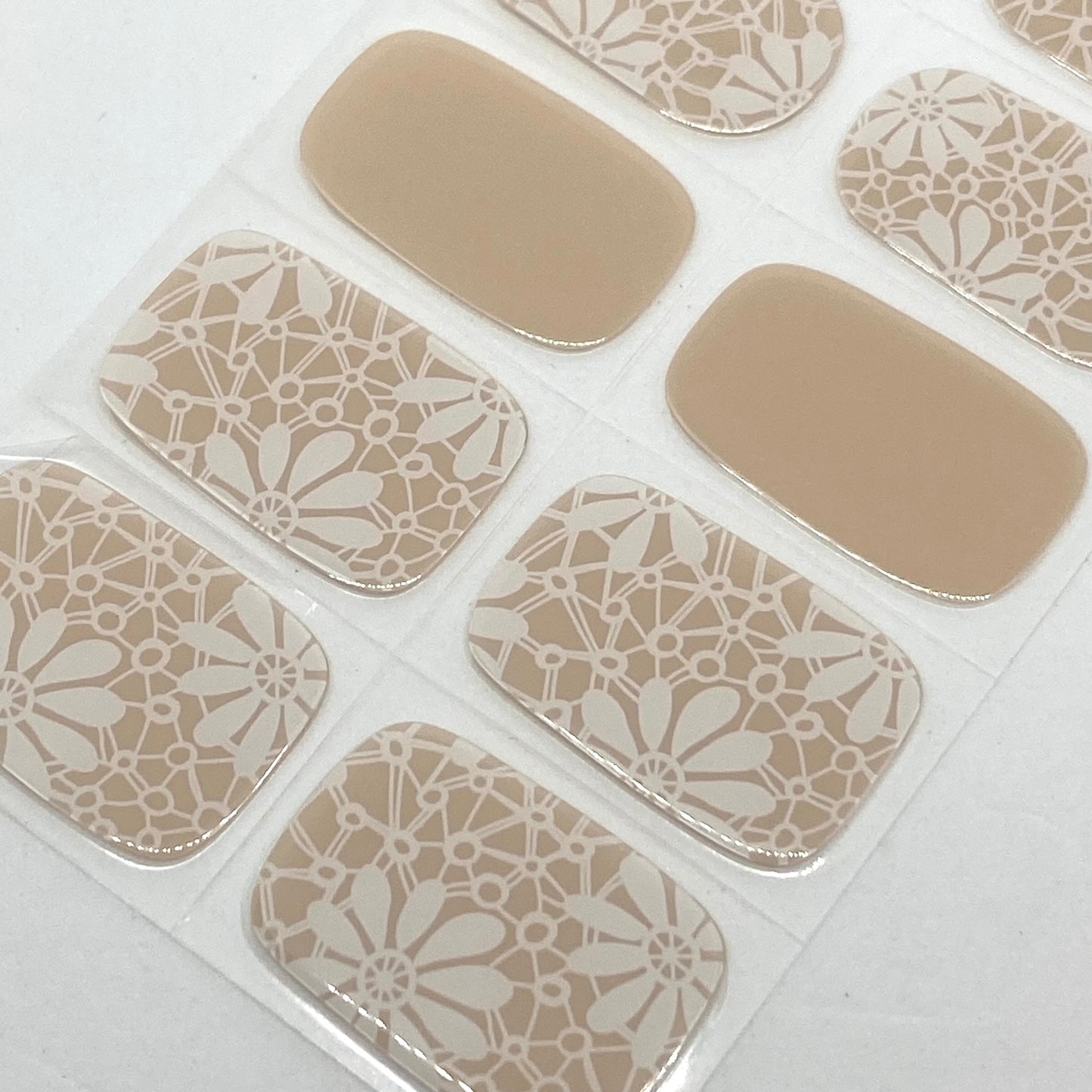 Lily Lace Semi-cured UV Gel Nail Wraps-NG200286