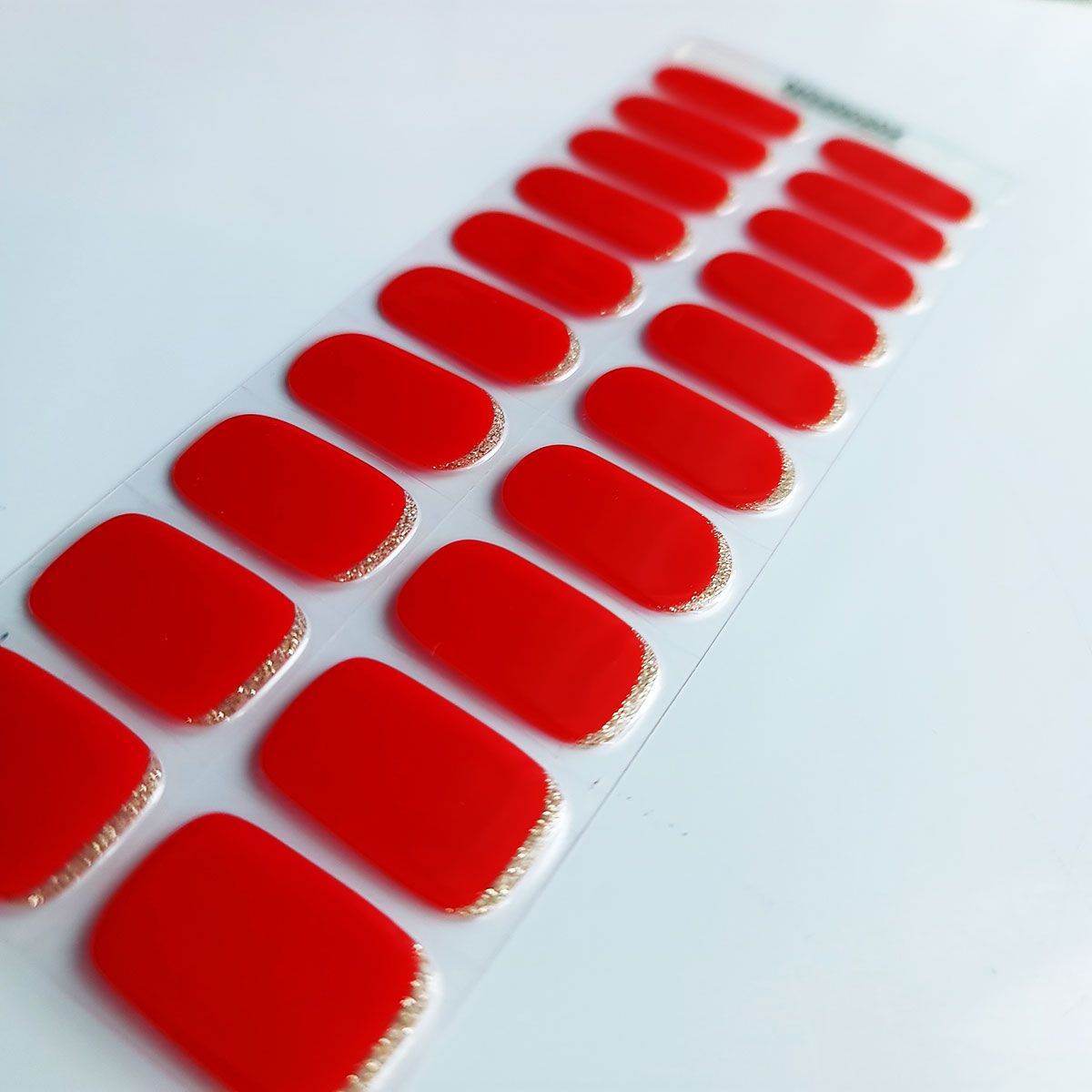 Red Lady Semi-cured UV Gel Nail Wraps-NG200202