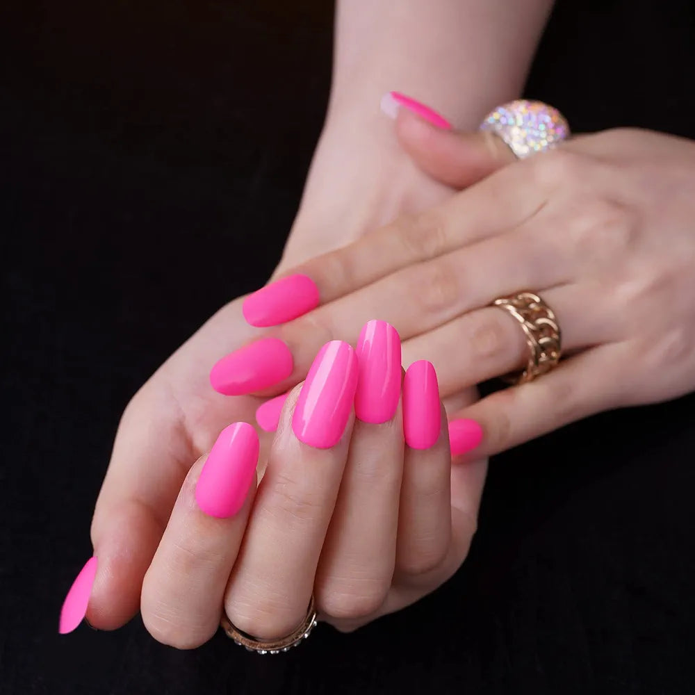 Barbie Pink Design Semi-cured UV Gel Nail Wraps-NG200084