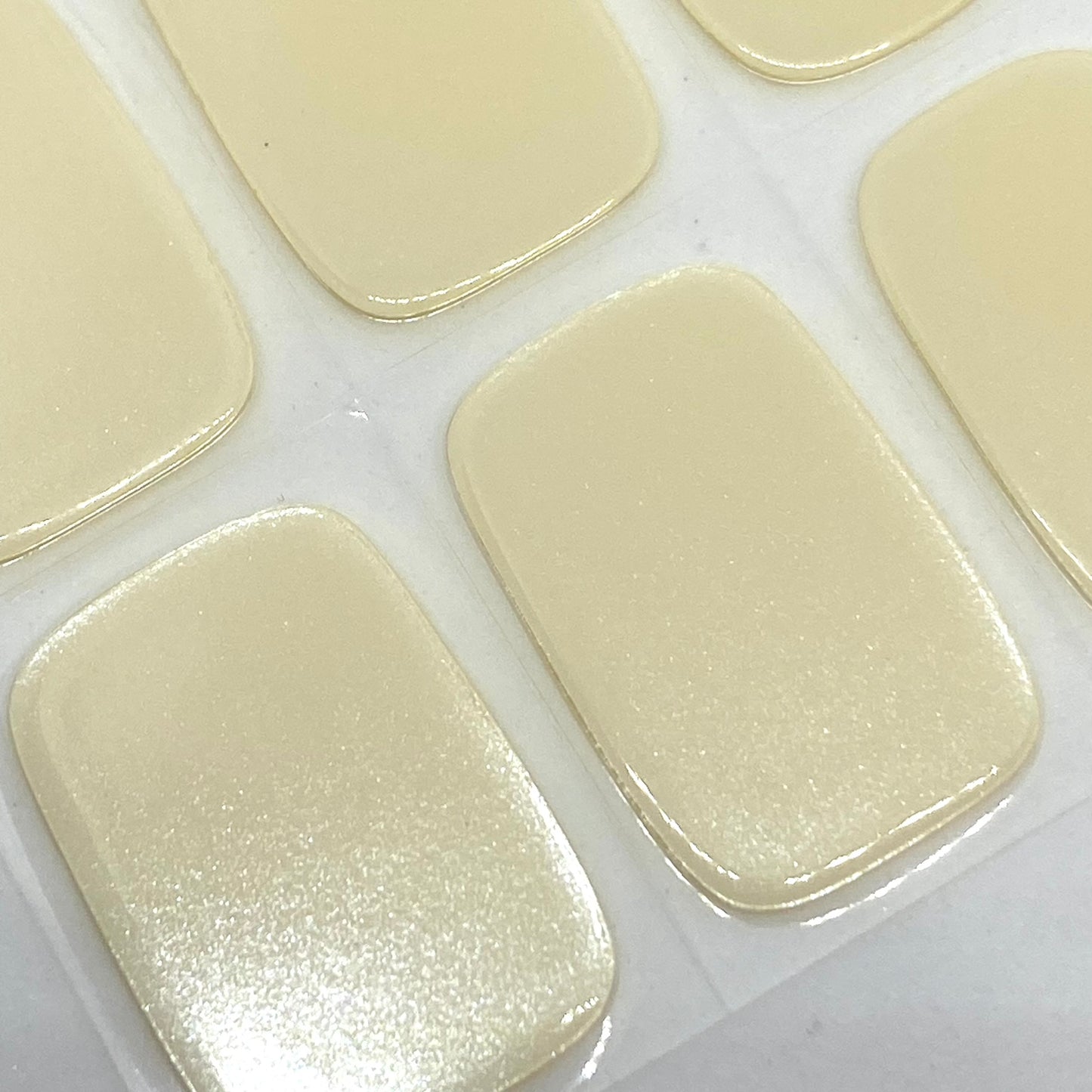 Vanilla Pearlescent Semi-cured UV Gel Nail Wraps-NG200280