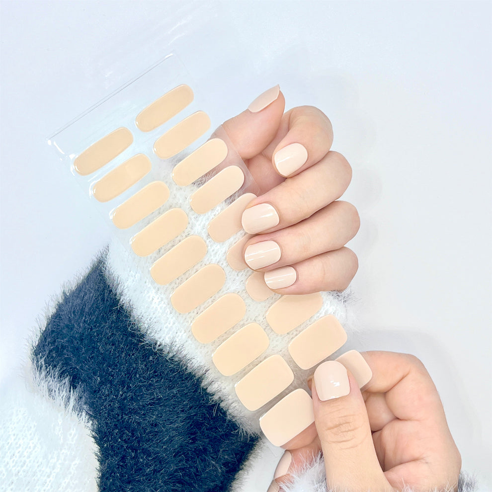 XLight Nude Design Semi-cured UV Gel Nail Wraps-NG200027