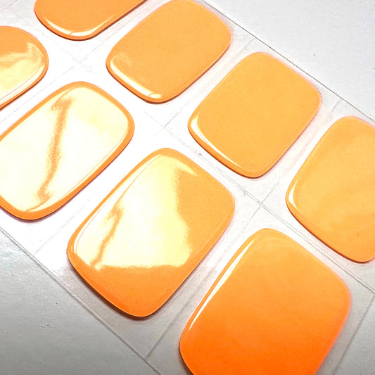 Orange (Glow in the Dark) Semi-cured UV Gel Nail Wraps-NG200248