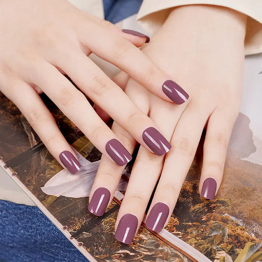 Twilight Purple Semi-cured UV Gel Nail Wraps-NG200309