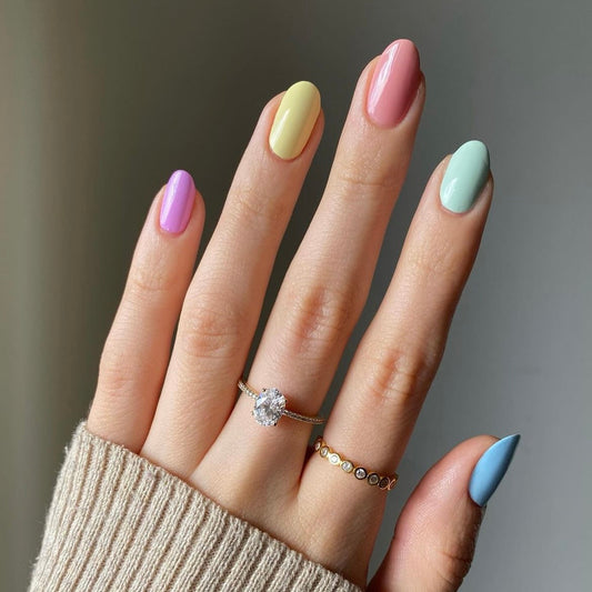 Cotton Candy Semi-cured UV Gel Nail Wraps-NG200023