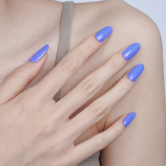 Blue Fluorescent-cured UV Gel Nail Wraps-NG200085