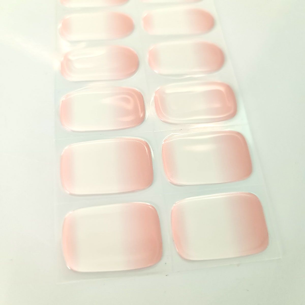 Light Pink Ombre Semi-cured UV Gel Nail Wraps-NG200142