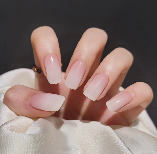 Light Pink Ombre Semi-cured UV Gel Nail Wraps-NG200142