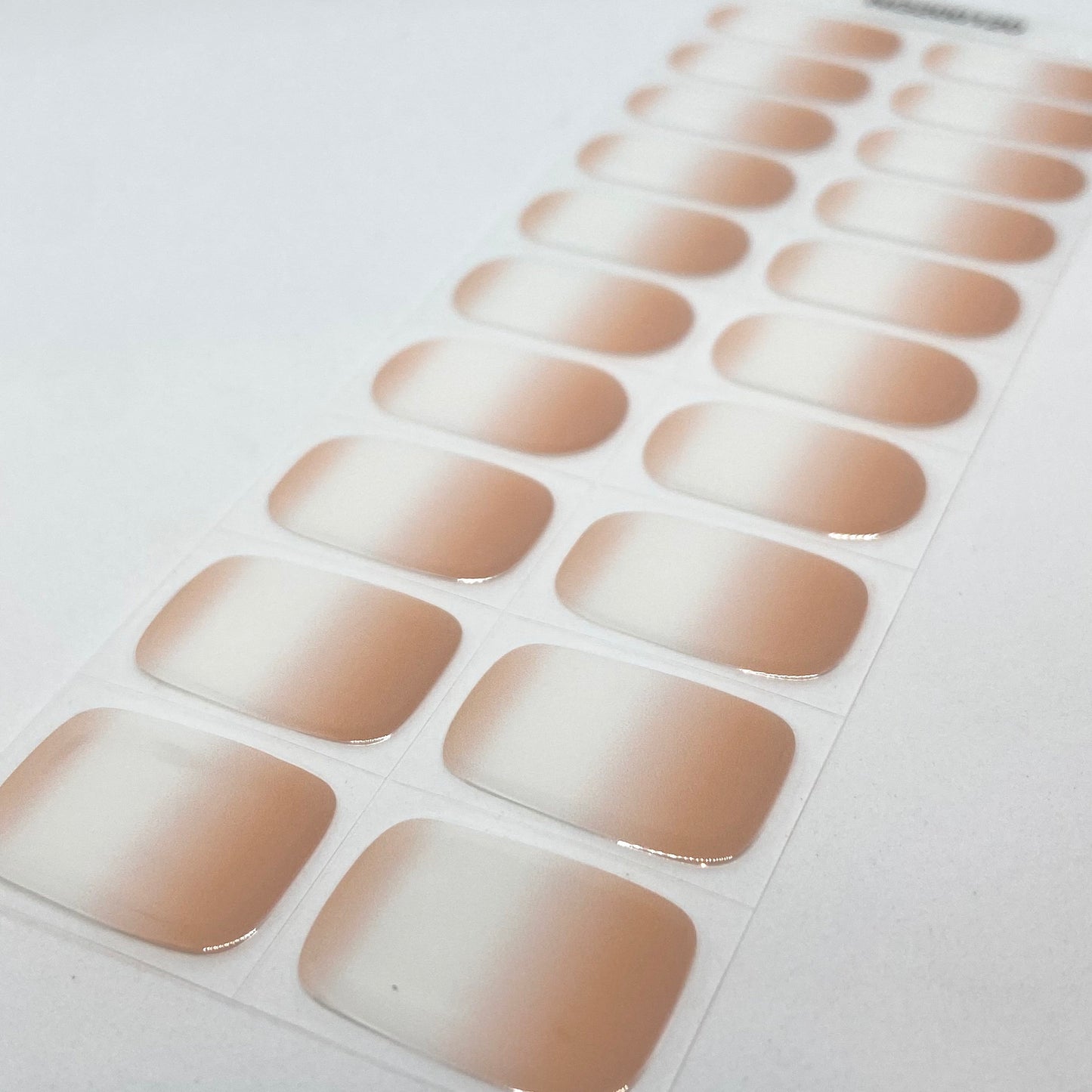 Latte Ombre Semi-cured UV Gel Nail Wraps-NG200120