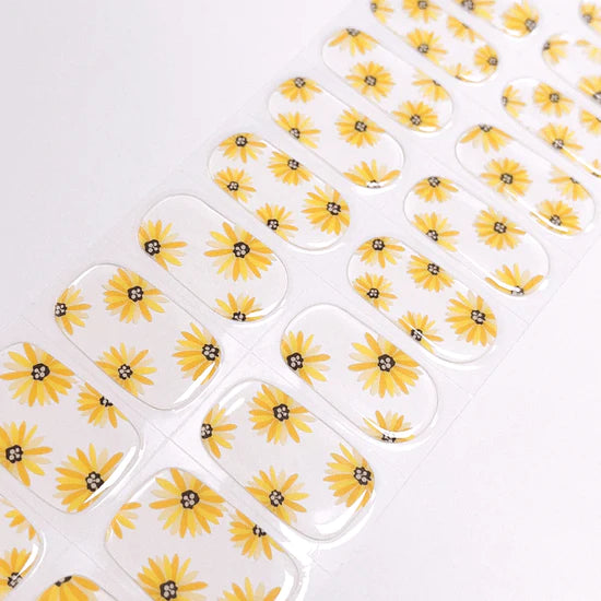 Sunflowers Semi-cured UV Gel Nail Wraps-NG200145