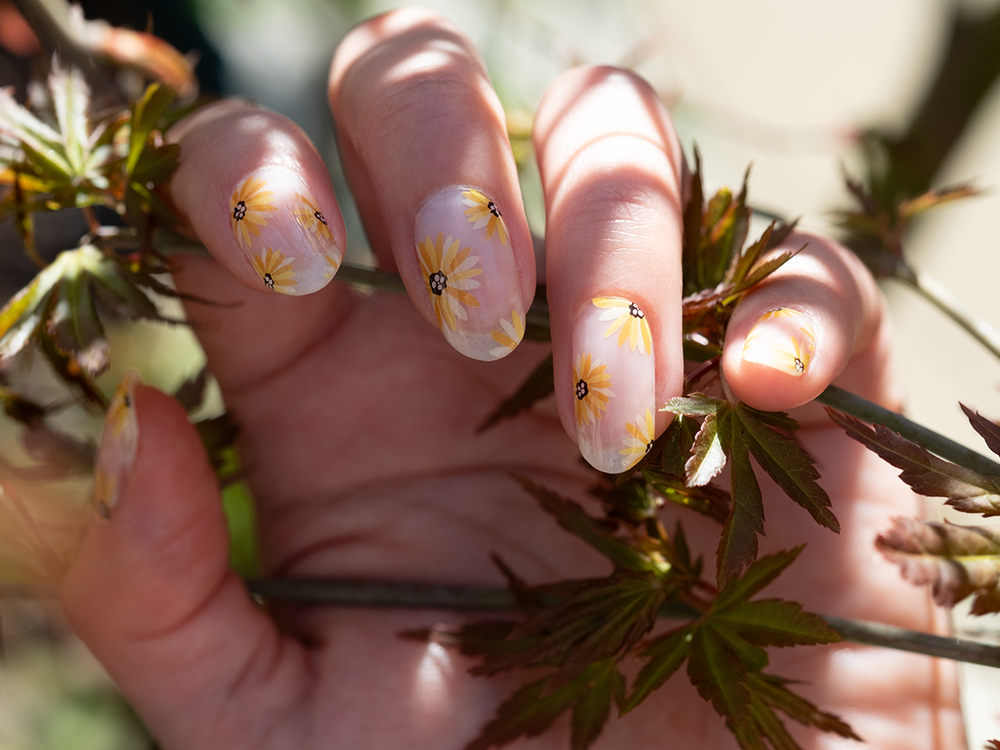 Sunflowers Semi-cured UV Gel Nail Wraps-NG200145