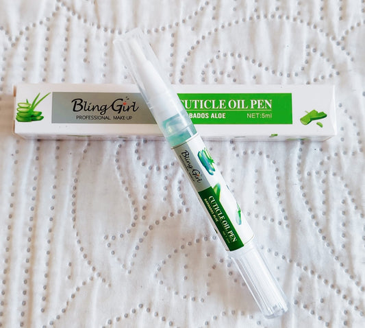 Bling Girl Cuticle Oil Pen - for removal of GLOW UV Gel Nail Wraps