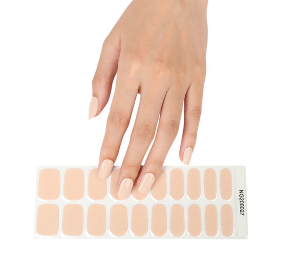 XLight Nude Design Semi-cured UV Gel Nail Wraps-NG200027