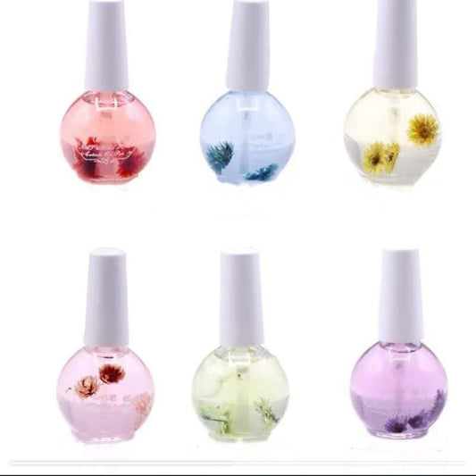 Dry Flower Cuticle Oil 15ml - for removal of GLOW UV Gel Nail Wraps